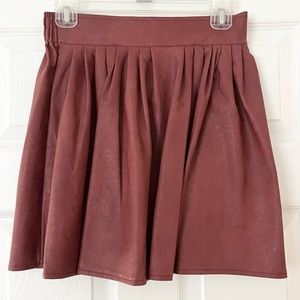 Faux-Leather Skirt
